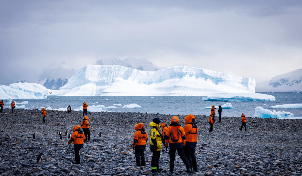 Explorers in Antarctica