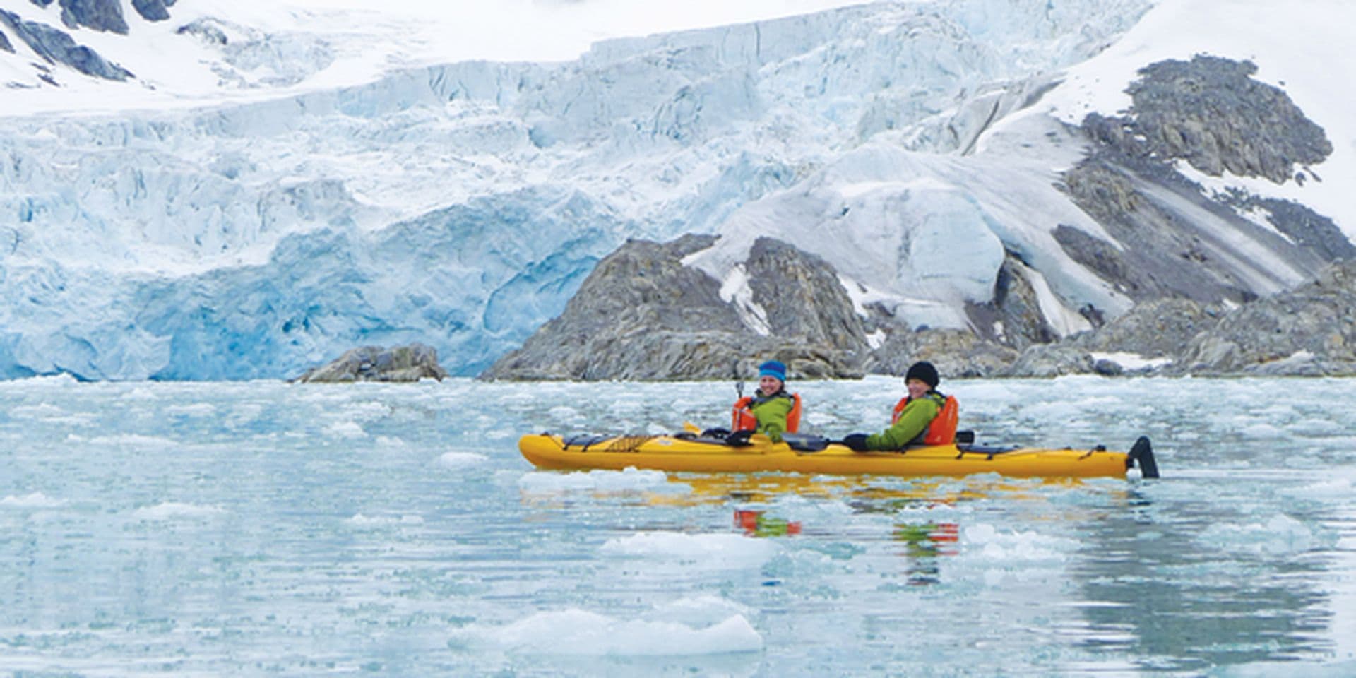 Sylvia Earle kayaking Svalbard