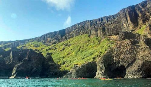 Kayaking near Disko Island
