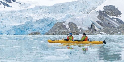 Sylvia Earle kayaking Svalbard