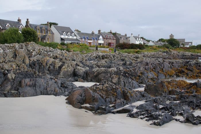 Beach on Iona island