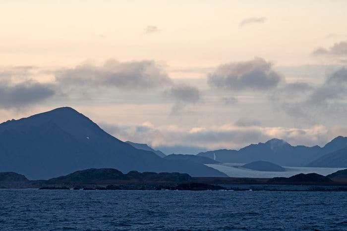 A beautiful late summer day on Svalbard (Spitsbergen) with the most spectacular nature scenery